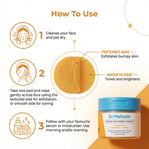 Dr. Melaxin Kojic Acid Turmeric Toner Pad